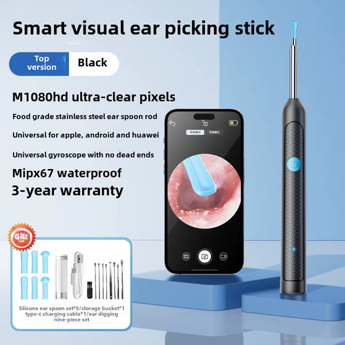 Smart Visual Ear Sticks Otoscope Endoscope Wax Removal Tool Earpick Mini Camera Health Care Ear Cleaner