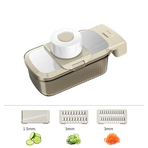 Vegetable Cutter Multifunctional Vegetable Shredders Slicer Cutter with Basket Home Kitchen Onion Potato Slicer Kitchen Tool