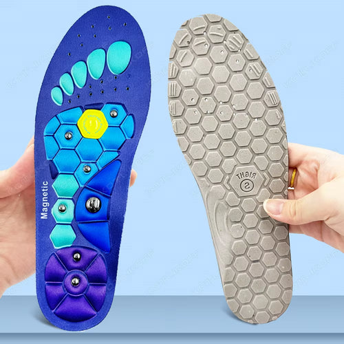 Medical Magnetic Therapy Sports Insoles Massage Foot Weight Loss Slimming Acupressure Insole Anti-Fatigue Health Care Shoe Pads