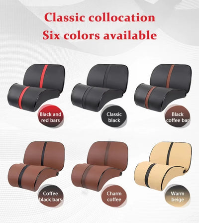 PU Leather Car Headrest Breathable Head Neck Rest Pillow Memory Foam Car Seat Head Support Pillow Neck Cushion Car Accessories