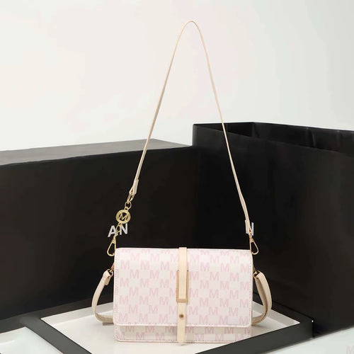 New Fashion Senior Sense of Women'S Shoulder Bag with Small Square Bag PU Light Luxury Niche Fashion Bag