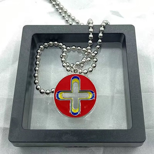 Fashion Niche Designer Colorful Dripping Oil Pendant Necklace Luxury Personality Hip Hop Necklace for Men and Women