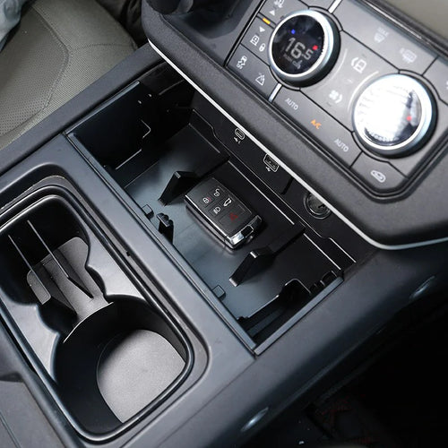 New!!!Black ABS for Land Rover Defender 90 110 2020 2022 Car Styling ABS Black Car Central Storage Box Phone Box Car Accessories