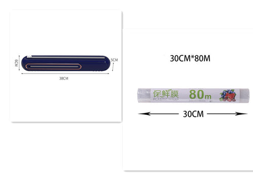 Creative Can Hang Magnetic Cling Film Cutter for Home Kitchen