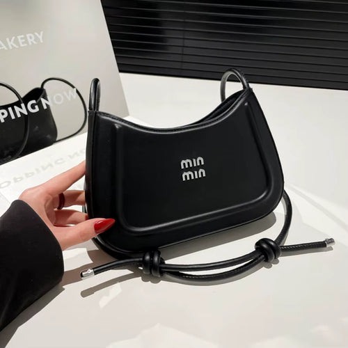 Korean Style Fashion Niche Women'S Crescent Bag 2025 Autumn New Handbag, High-End Multifunctional Crossbody Bag Shoulder Bag