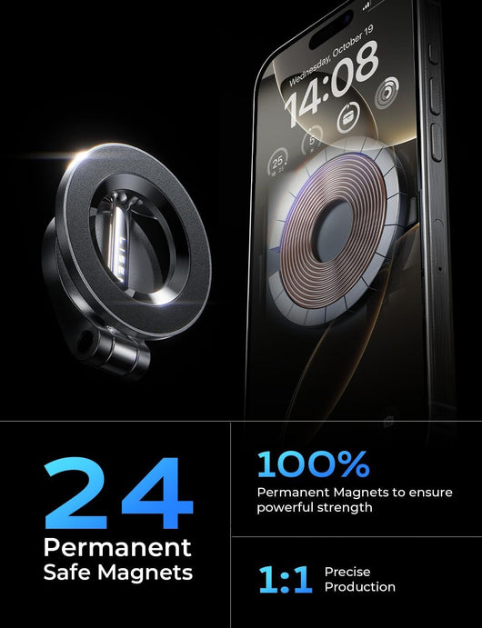 LISEN Ultra Magnetic Car Phone Holder, for Magsafe Car Mount, Car Accessories Fo