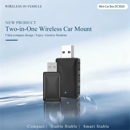 Wireless Carplay Adapter Android Auto 2In1 Wired to Wireless AI Smart Box Plug＆Play Automatic Connection Car Intelligent Systems