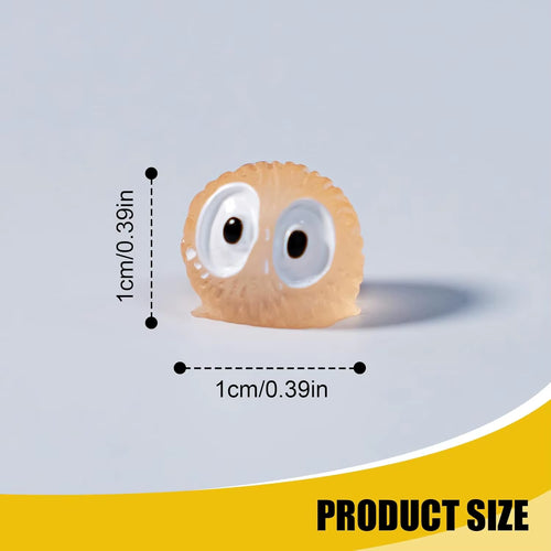 21Pcs Luminous Cute Soot Sprites Car Interior Decor Car Ornaments for Rear View Mirror Dashboard Decoration Funny Accessories