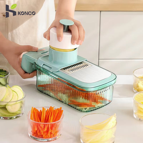 Vegetable Cutter Multifunctional Vegetable Shredders Slicer Cutter with Basket Home Kitchen Onion Potato Slicer Kitchen Tool