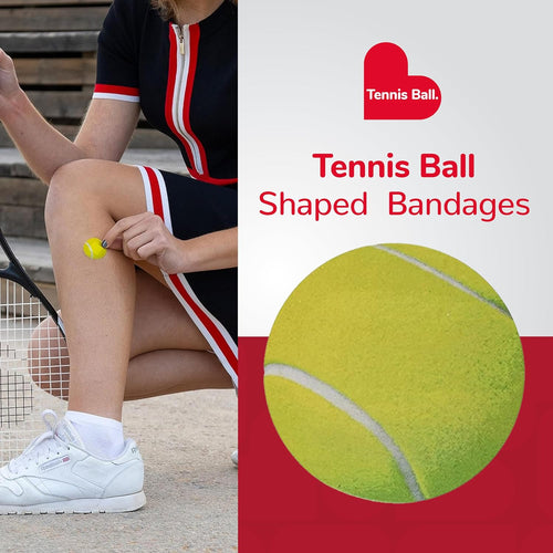Bandages, Tennis Ball Shaped Self Adhesive Bandage Set, Latex Free, Sterile Wound Care, 24 Count