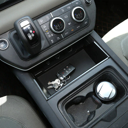 New!!!Black ABS for Land Rover Defender 90 110 2020 2022 Car Styling ABS Black Car Central Storage Box Phone Box Car Accessories