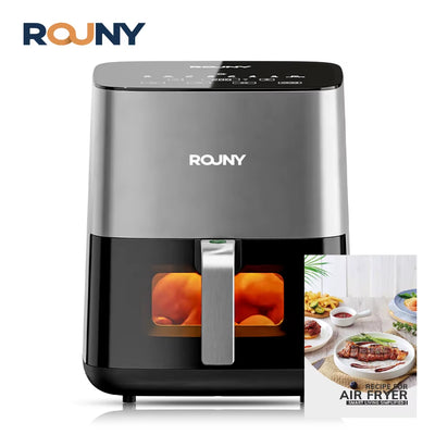 5L Air Fryer, Electric Hot Fryer Oven Oilless Cooker with Touch Control & Nonstick Basket & Visible Window, Miui-Cyclone Tech