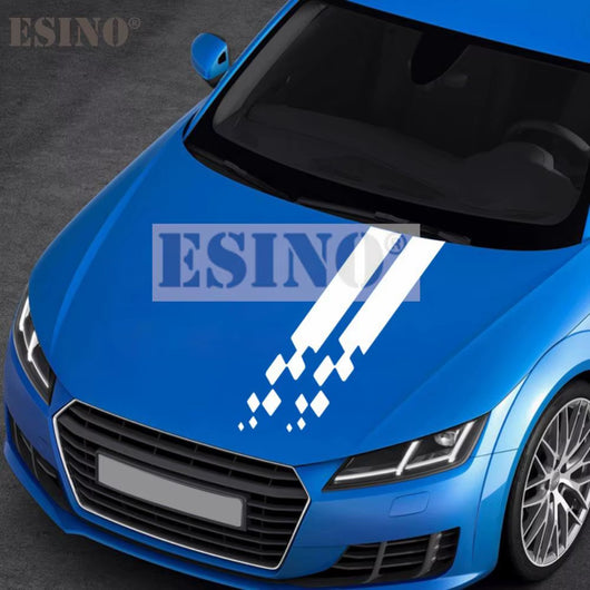 New Styling Universal Design Stripe Car Hood Covers Vinyl Racing Sports Decal Head Car Sticker Car Accessories