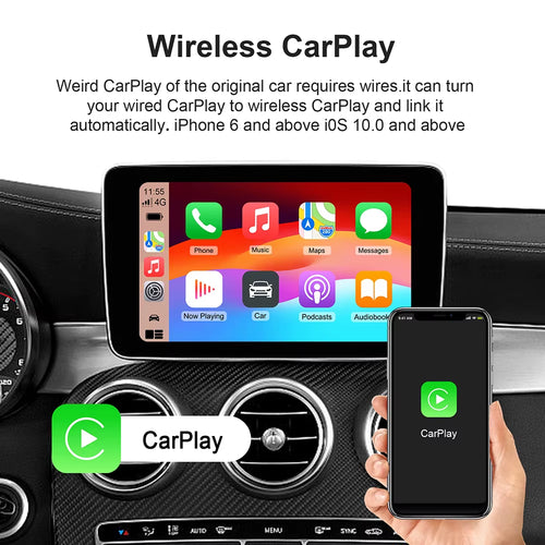 2025 Carplay Smart Ai Box Android Wireless Carplay Android Auto Adapter for Netflix for Youtube Car Intelligent Systems 5Gwifi