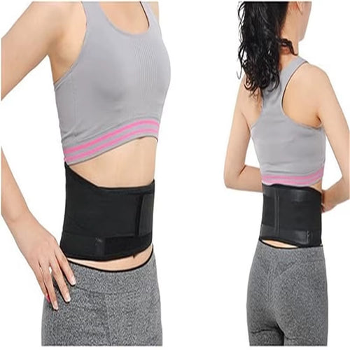 1Pc Lower Back Support Brace with Self Heating, Adjustable Waist Belt for Lumbar Pain Relief, Men Women Health Care Massager