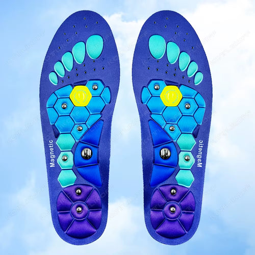 Medical Magnetic Therapy Sports Insoles Massage Foot Weight Loss Slimming Acupressure Insole Anti-Fatigue Health Care Shoe Pads