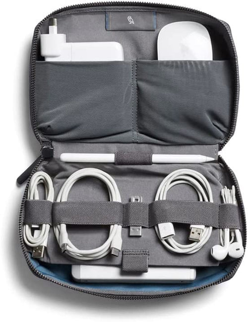 Tech Kit (Tech Accessories Organizer Pouch, Zipper Closure Design, Stores Power Bank, Phone Charger, Cables & More, Internal)