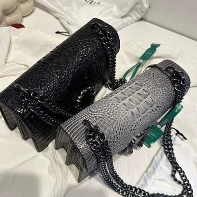 Crocodile Pattern Underarm Bag Dionysus Handbag Texture Niche Chain Slung Shoulder Bag Explosions Fashion Trend Small Square Bag