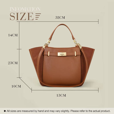 2026 New Niche Luxury Designer Shoulder Crossbody Armpit Bag Head Layer Cowhide Leather Ladies Fashion Large Capacity Bag