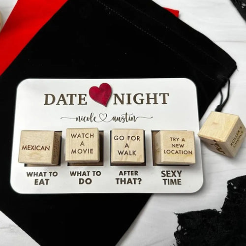 Date Night Dice – After Dark Edition - Wooden Couples Game