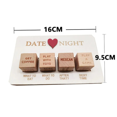 Date Night Dice – After Dark Edition - Wooden Couples Game