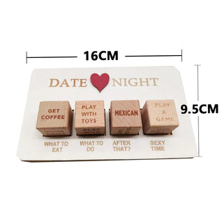 Date Night Dice – After Dark Edition - Wooden Couples Game