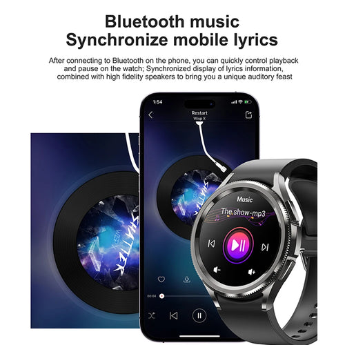 New Smartwatch Men GPS NFC Health Monitoring Heart Rate Blood Oxygen AI Voice Assistant Bluetooth Call Smart Watch 6 Classics