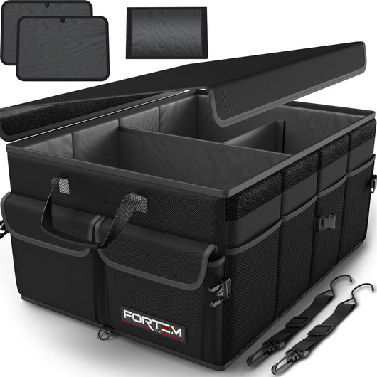 Fortem Car Trunk Organizer, Car Storage Organizer, Car Accessories, Collapsible