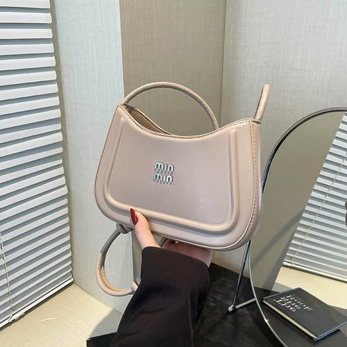 Korean Style Fashion Niche Women'S Crescent Bag 2025 Autumn New Handbag, High-End Multifunctional Crossbody Bag Shoulder Bag