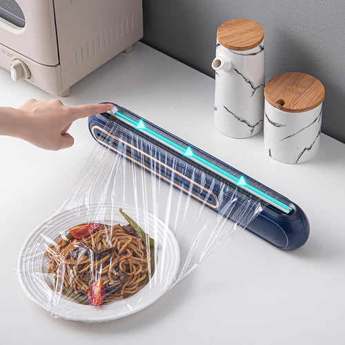 Creative Can Hang Magnetic Cling Film Cutter for Home Kitchen
