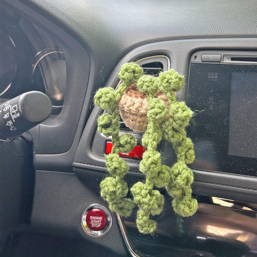Handmade Vent Clips Car Accessories,Crochet Flower Car Air Vent Fresheners Clips,Cute Car Accessories,Car Air Outlet Clip Decoration,Car Interior Accessories for Women Girls