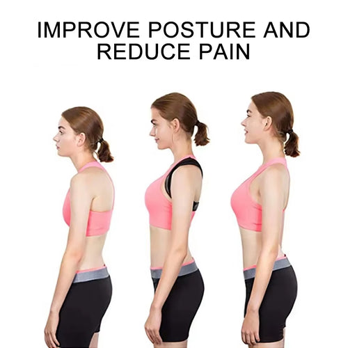 Adjustable Back Brace Support Spine Neck Health Correction Belt Invisible Shoulder Posture Corrector Home Office Unisex
