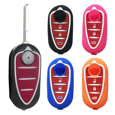 Silicone  Holder for Alfa Romeo Giulietta Myth Junior 4C Romeo Mito Myth 159 GTO GTA Car Remote Control Car Accessories