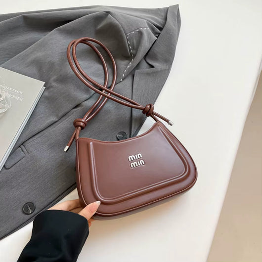 Korean Style Fashion Niche Women'S Crescent Bag 2025 Autumn New Handbag, High-End Multifunctional Crossbody Bag Shoulder Bag