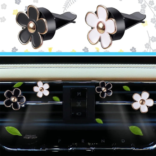 10PCS Leather Steering Wheel Cover for Women,Cute Car Accessories Set with Seat Belt Shoulder Pads, Cup Holders Bling Start Button Ring Sticker Air Vent Clip,Car Accessories (Black)