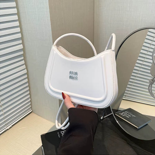 Korean Style Fashion Niche Women'S Crescent Bag 2025 Autumn New Handbag, High-End Multifunctional Crossbody Bag Shoulder Bag