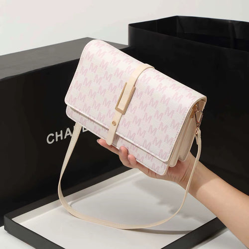 New Fashion Senior Sense of Women'S Shoulder Bag with Small Square Bag PU Light Luxury Niche Fashion Bag