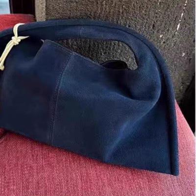 Autumn/Winter Fashion Women'S Tote Bag High-End Niche Design Shoulder Vintage Faux Suede Commuter Retro Luxury Dumpling Bag