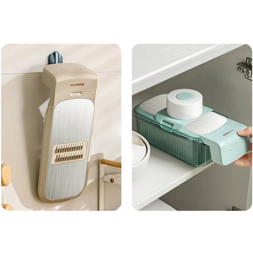 Vegetable Cutter Multifunctional Vegetable Shredders Slicer Cutter with Basket Home Kitchen Onion Potato Slicer Kitchen Tool