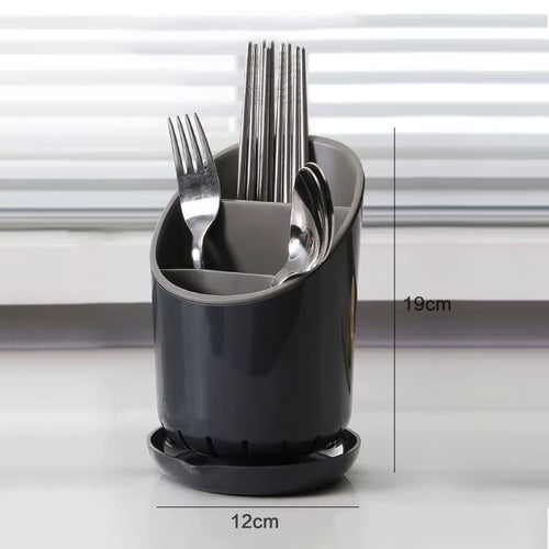 1Pc Kitchen Storage Chopsticks Tube with Drain Plate Tableware Storage Holder Home Kitchen Organizer Rack Chopstick Drain Box