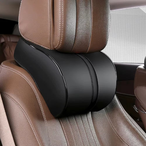 PU Leather Car Headrest Breathable Head Neck Rest Pillow Memory Foam Car Seat Head Support Pillow Neck Cushion Car Accessories