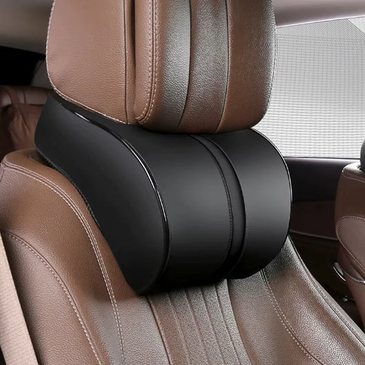 PU Leather Car Headrest Breathable Head Neck Rest Pillow Memory Foam Car Seat Head Support Pillow Neck Cushion Car Accessories