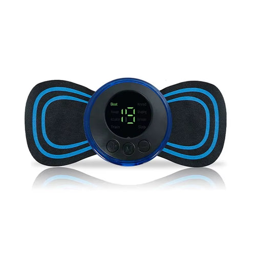 EMS Neck Massager Mini Cervical Back Muscle Pain Relief Patch Massageador Stimulator Mat Portable Leg Body Health Care Tool