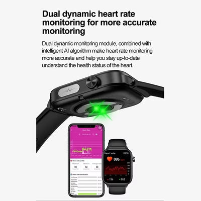 AI Diagnostic Detector Smart Watch Women Blood Lipid and Uric Acid Body Composition Test Women Menstrual Health Tracker 2025 New
