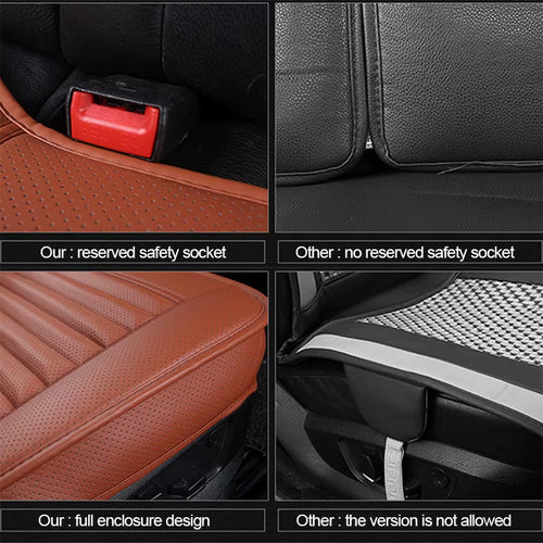 Leather Seat Covers Car Cushion Four Seasons Automobiles Seat Cover Universal Pad Mats Protector for Car Seat