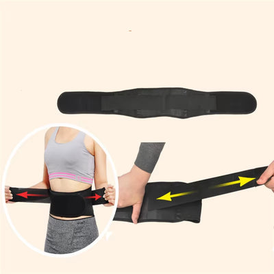 1Pc Lower Back Support Brace with Self Heating, Adjustable Waist Belt for Lumbar Pain Relief, Men Women Health Care Massager