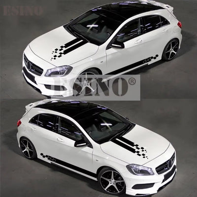 New Styling Universal Design Stripe Car Hood Covers Vinyl Racing Sports Decal Head Car Sticker Car Accessories