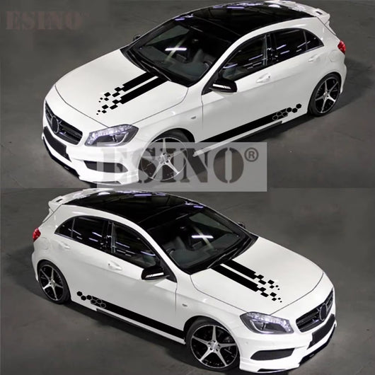 New Styling Universal Design Stripe Car Hood Covers Vinyl Racing Sports Decal Head Car Sticker Car Accessories